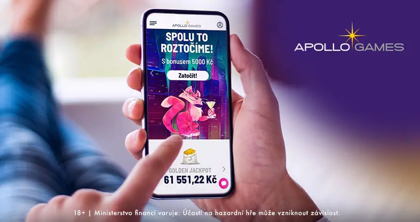 Apollo Games – mobilní hraní s bonusem 5000 Kč a aktuálním jackpotem
