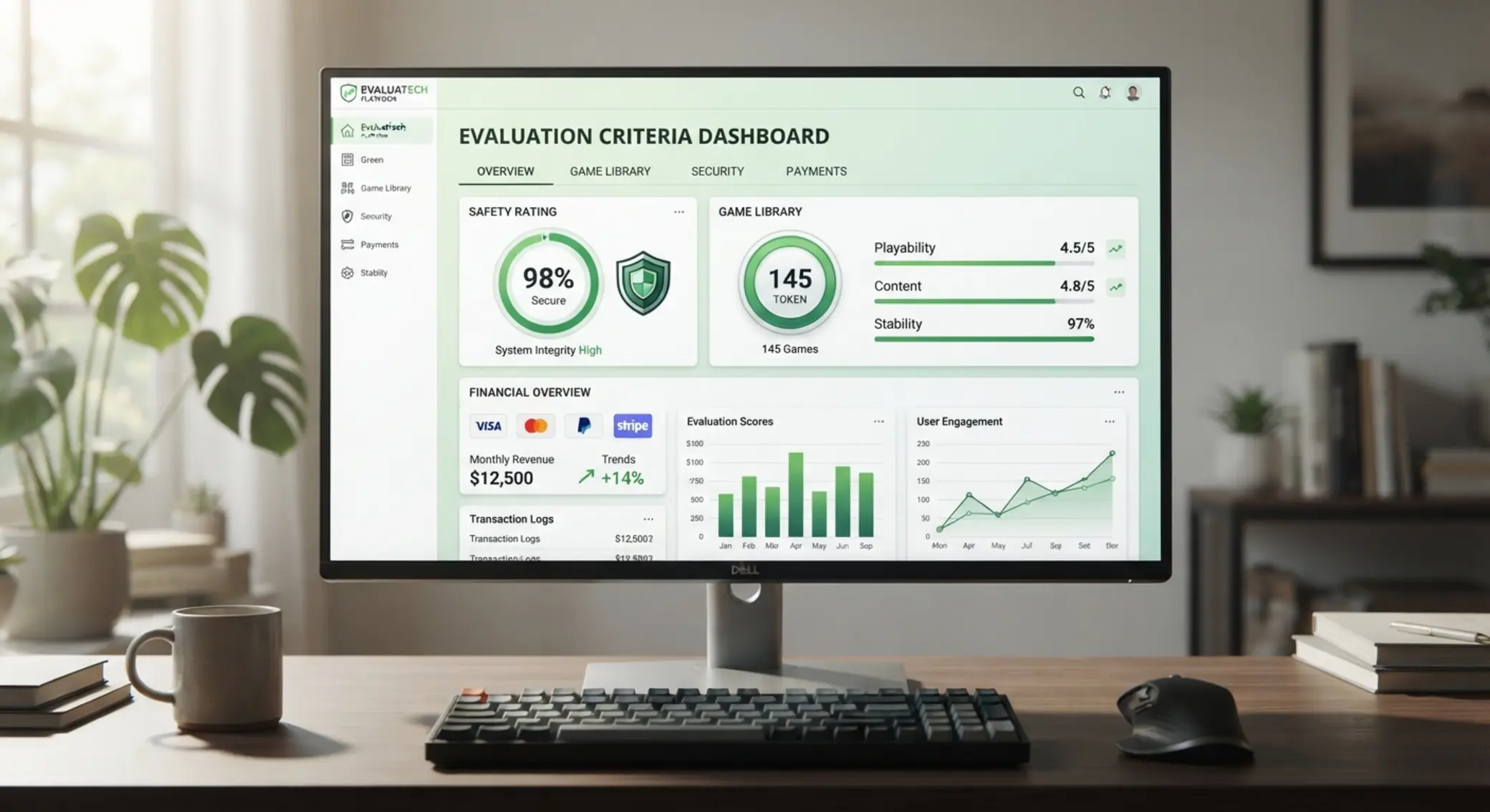 Přehled kritérií hodnocení online platforem na obrazovce