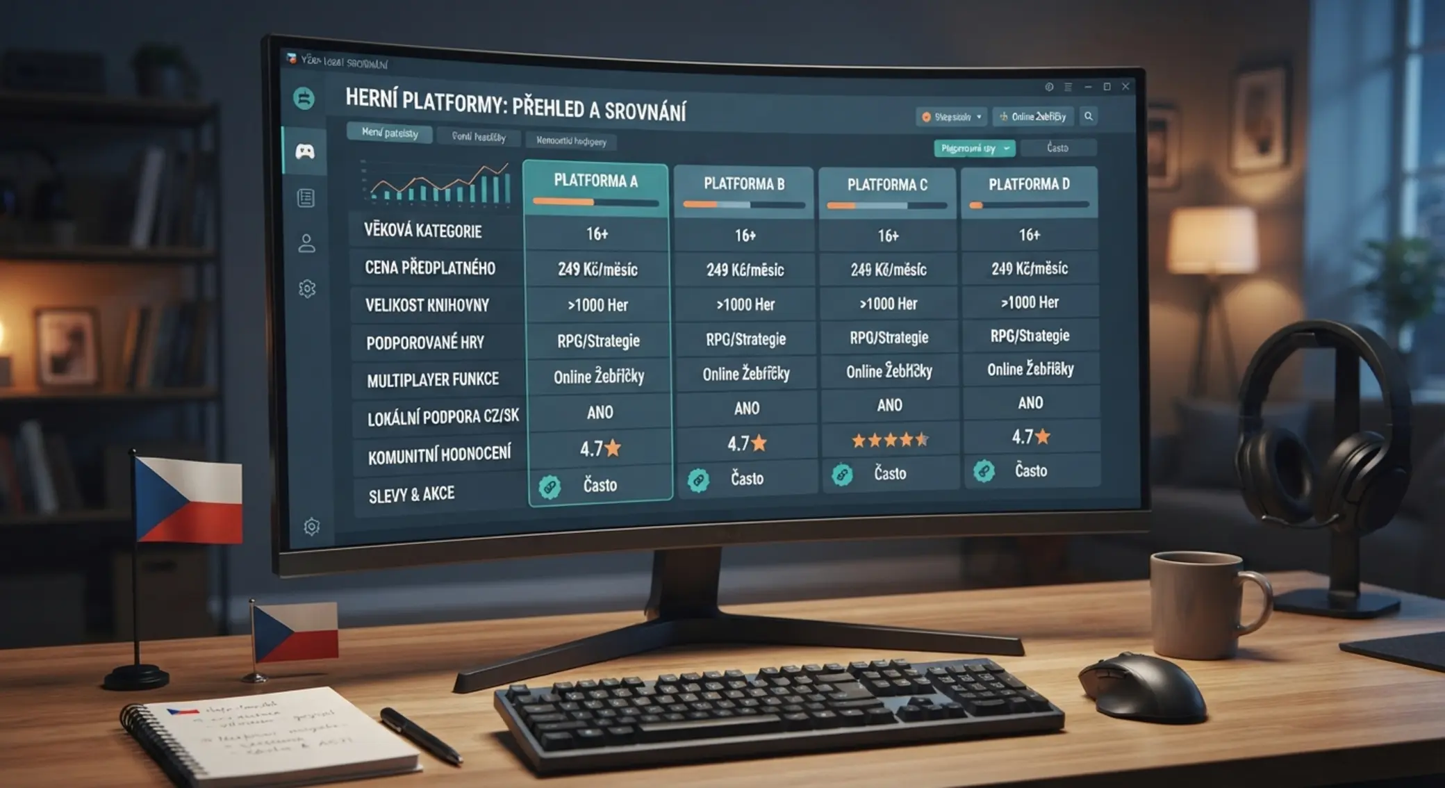 Srovnání více online casin bez zobrazení konkrétních značek