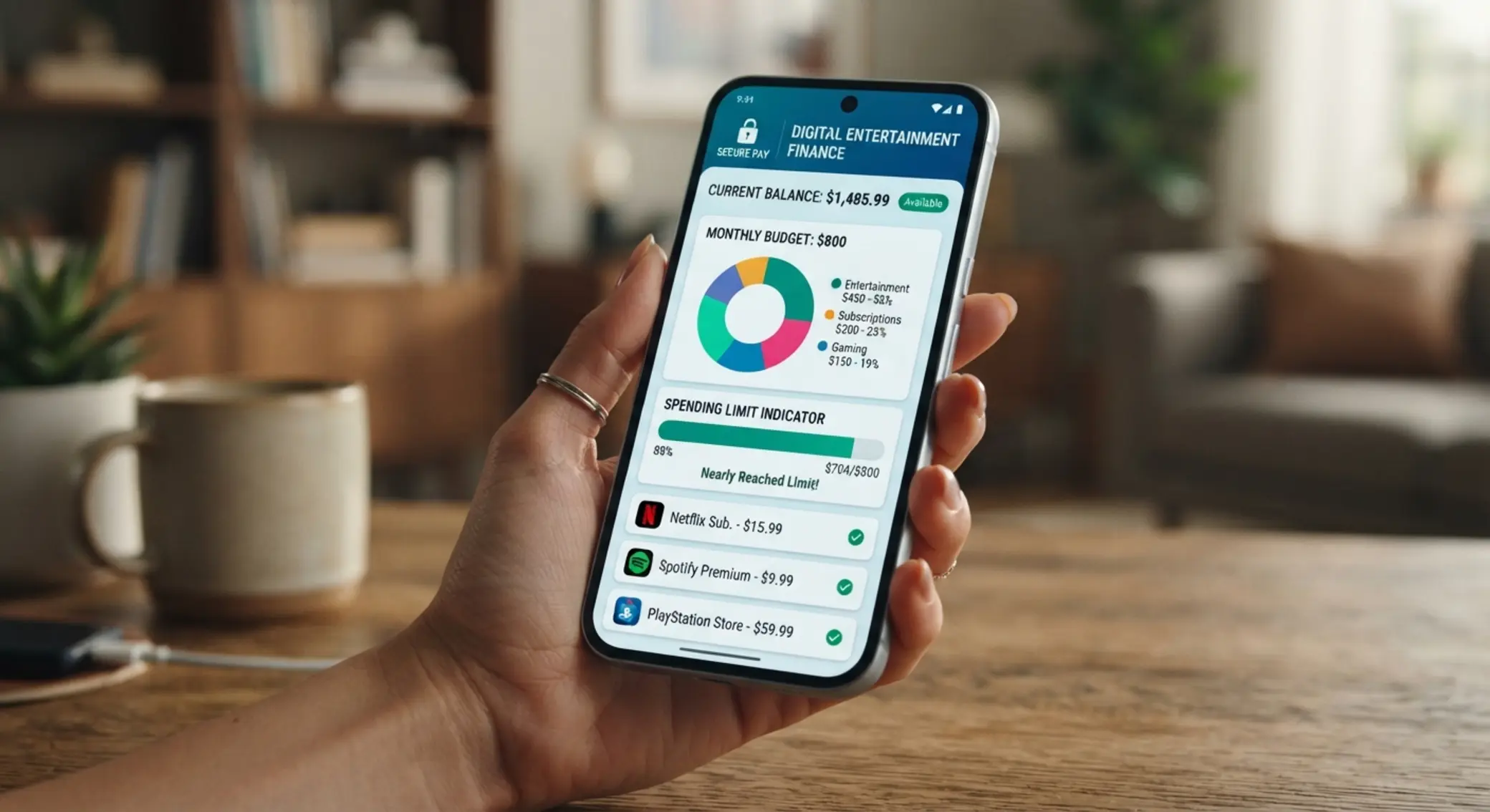Bezpečný mobil s limity plateb a ochranou účtu